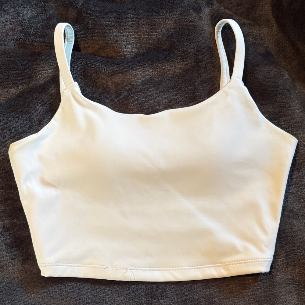 Women's Cream Crop Top